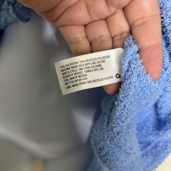 Wild Fable Women's Sz XL Cropped Cardigan Sweater Azure Blue Button Front New - Picture 3 of 6